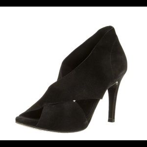 PEDRO GARCIA suede d’orsay black pumps size 36.5